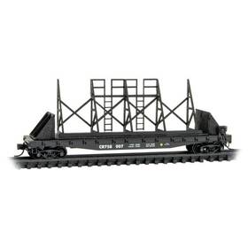 04500790 Micro-trains Line Mtl N-scale 50ft Flat Car With Bettendorf Trucks Conrail #758007