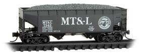 05550620 Micro-trains Line Mtl N-scale Medford Talent And Lakecreek Hopper/rock Load #7343