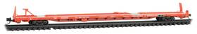 07100592 Micro-trains Line Mtl N-scale 89ft Tofc Flat Car Providence And Worcester/pw #105519