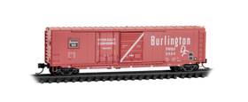 07600180 Micro-trains Line Mtl N-scale 50ft Ps Standard Box Car Burlington Route #5009