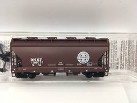 09200190 Micro-trains Line Mtl N Scale Bnsf Railway 2-bay Center Flow Hopper 406031