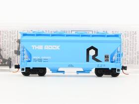 09200200 Micro-trains Line Mtl N Scale Rock Island Acf 2 Bay Covered Hopper #512023