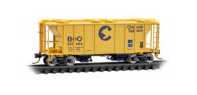 09500090 Micro-trains Line Mtl N-scale Ps-2 Covered Hopper Chessie System B&o #631664