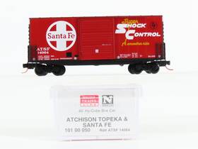 10100050 Micro-trains Line Mtl N Scale Atsf Santa Fe Shock Control 40ft Box Car #14064