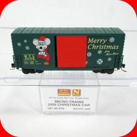 10100070 Micro-trains Line Mtl N Scale Merry Christmas 2008 40ft Hi-cube Box Car