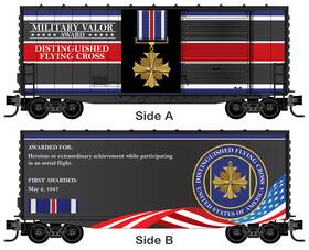 10100770 Micro-trains Line Mtl N-scale Military Valor Award Box Car Distinguished Flying Cross