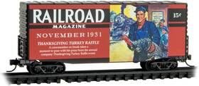 10100888 Micro-trains Line Mtl N-scale 40ft Box Car Railroad Magazine Series #9 November 1931