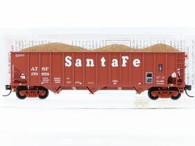 10800123 Micro-trains Line Mtl N Scale Atsf Santa Fe 3-bay Hopper #179658 With Load