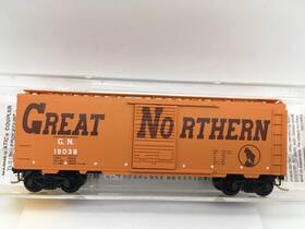 21066 Micro-trains Line Mtl 19038 Train N Scale Great Northern Circus 40ft Box Car Gn Nos