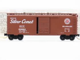 24863 Micro-trains Line Mtl 20660 N Scale Sal Seaboard Silver Comet 40ft Box Car #24863