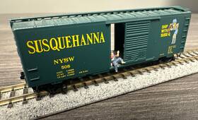 20670 Micro-trains Line Mtl N Scale 40 Std Boxcar New York Susquehanna And Western 508