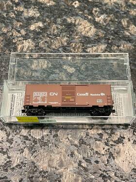 24280 Micro-trains Line Mtl N Scale Canadian National 40ft Standard Box Car