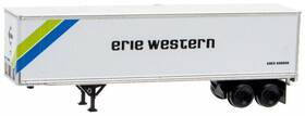45000140 Micro-trains Line Mtl N-scale 40ft Intermodal Truck Trailer Erie Western #208500