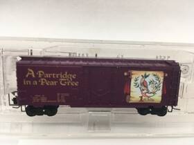 50200360 Micro-trains Line Mtl Z Scale Partridge In A Pear Tree 12 Days Christmas Box Car - Train 14931-2