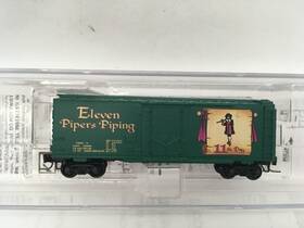 50200410 Micro-trains Line Mtl Z Scale Train Eleven Pipers Piping 12 Days Christmas Box Car
