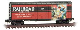 50200647 Micro-trains Line Mtl Z-scale 40ft Box Car Railroad Magazine Series #8 October 1937