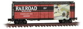 50200651 Micro-trains Line Mtl Z-scale 40ft Box Car Railroad Magazine Series #12 February 1941
