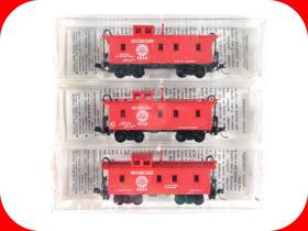 51022 Micro-trains Line Mtl N Scale Seaboard 34ft Wood Caboose 3-pack - Kadee Rare