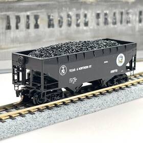 108751 Micro-trains Line Mtl 55350 Texas Northern 2 Bay Offset Side Open Hopper N Scale