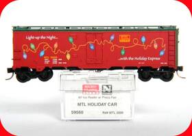 59560 Micro-trains Line Mtl N Scale Holiday Express Christmas Lights Reefer #2000 -