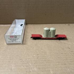 16159 Micro-trains Line Mtl 695140027866 N Scale #109 00 080 Hvy Wgt Depressed Center Flat With Load D&h #16159