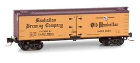 Micro-trains Line Mtl 695140048014 Z Scale Manhatten Brewing Co. 40ft Wood Reefer Micro-trains Mtl# 518 00 280