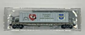 04500509 Micro-trains Line Mtl 695140053070 Kentucky Belle Us Army Air Corps 50ft Flat Car With Container Mtl# N Scale