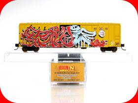 02545561 Micro-trains Line Mtl 695140073580 N Scale Railbox National Tattoo Day Graffiti Box Car