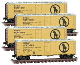 99300179 Micro-trains Line Mtl N-scale Great Northern/wfe Mechanical Reefers - Runner 4-pack