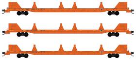 99302203 Micro-trains Line Mtl N-scale Csx Rail Repair Mow Flat Car Set - Runner 3-pack