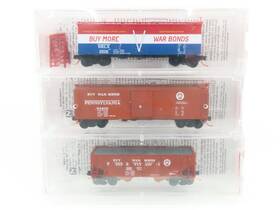 99305210 Micro-trains Line Mtl N Scale Srlx/prr War Bonds Freight Cars 3-pack -sealed