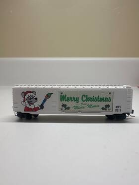 B821 Micro-trains Line Mtl Z-scale 50ftft Boxcar Mouse Christmas Holiday
