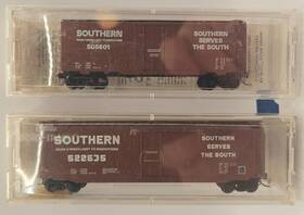 32240-21100 Micro-trains Mtl Kadee N Scale 50ft 40ft Single Door Boxcars Southern 32240 21100 New