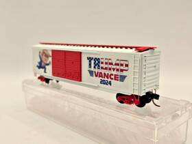 Mttt50b15 Micro-trains N Scale 50 Box Car Trump 2024 Billboard Custom New 50b15