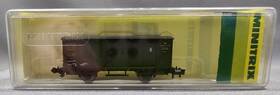 13202 Minitrix Rare N Scale Covered Freight Box Car West Germany Operating Doors