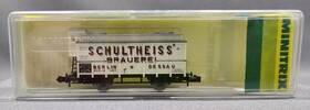 13601 Minitrix Rare N Scale Schultheiss Brauerei Beer Truck Refrigerator Car Berlin