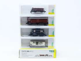 15418 Minitrix N Scale Db/dr German Era Iii Freight Cars 4-pack