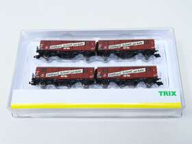 15512 Minitrix N Db Era Iii Inch St Ckgut Schnellverkehr Double Box Cars 2-unit Set