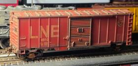 07976 Model Power 40ft Boxcar Lne #8610 Pro Weathered Kadees Metal Wheel Sets