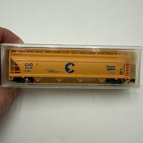 601198 Model Power 3466 Chesapeake And Ohio 55ft Cylindrical Hopper #601198 In Case