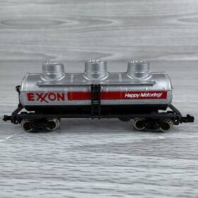46312 Model Power N Scale Triple Dome Tanker Car Exxon Gatx Silver Freight