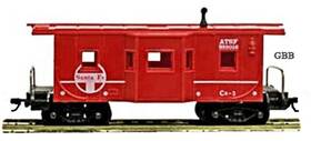 98241 Model Power Ho Scale At&sf 36ft Bay Window Caboose New In Box