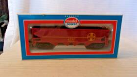 Model Power 99246 Ho Scale 40ft Santa Fe Atsf 4 Bay Hopper Red #99246 Bnos