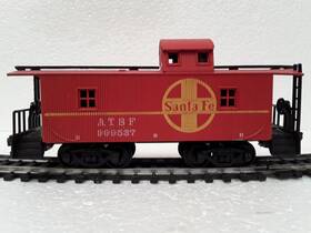 999537 Model Power Ahm Ho Scale Trains Santa Fe Atsf Caboose Vintage