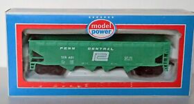 8051 Model Power-penn Central 40foot Green Hopper Car #8051 Ho Scale Free Ship