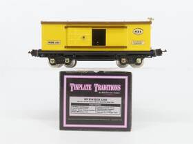 10-1042 Mth O 3-rail Tinplate Yellow And Brown Automobile/furniture Boxcar #814