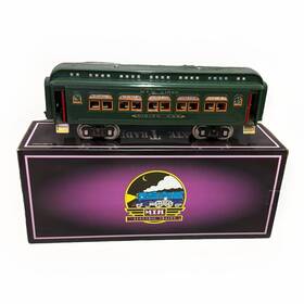 10-1107d Mth No 431 Dining Car Dark Green Standard Gauge Tinplate Lighted Inch D