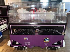 10-2240 Mth Tinplate Traditions Standard Gauge 516 Hopper Car Purple Mthrrc C12