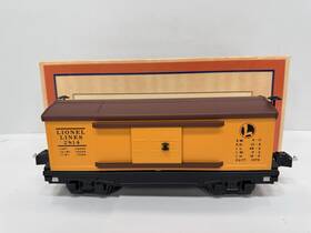 11-70026 Mth Lionel By O Gauge Tinplate #2814 Orange And Brown Box Car Ex