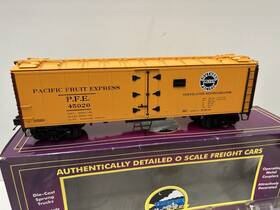 20-3346a Mth O Gauge Pacific Fruit Express 40ft Steel Side Refrigerator Car 45020